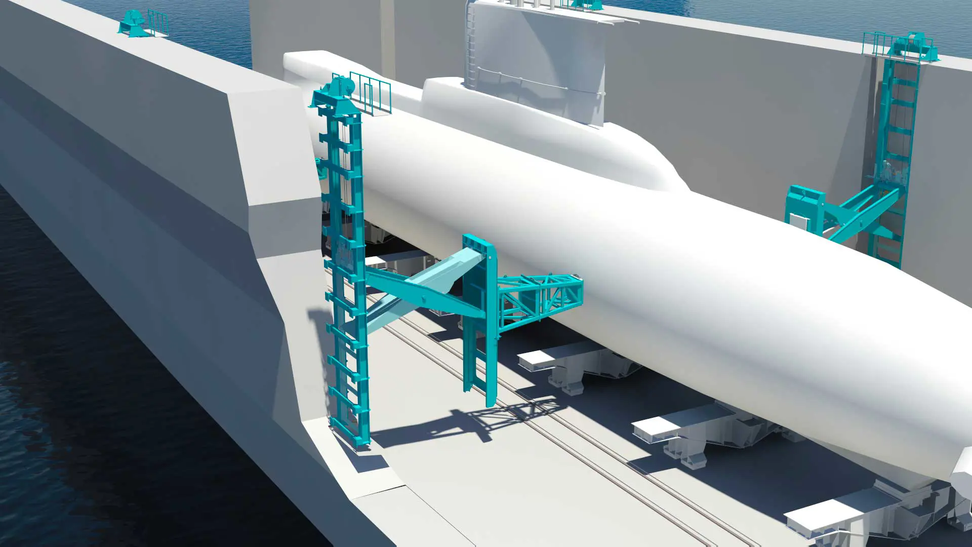 Dock Side Support Arms Render 1280X1080