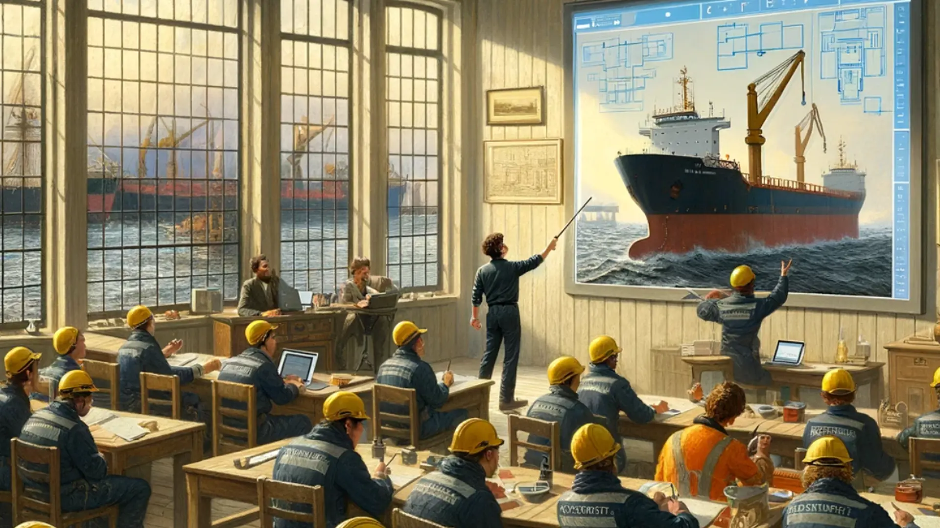 Syncrolift dockmaster training illustration